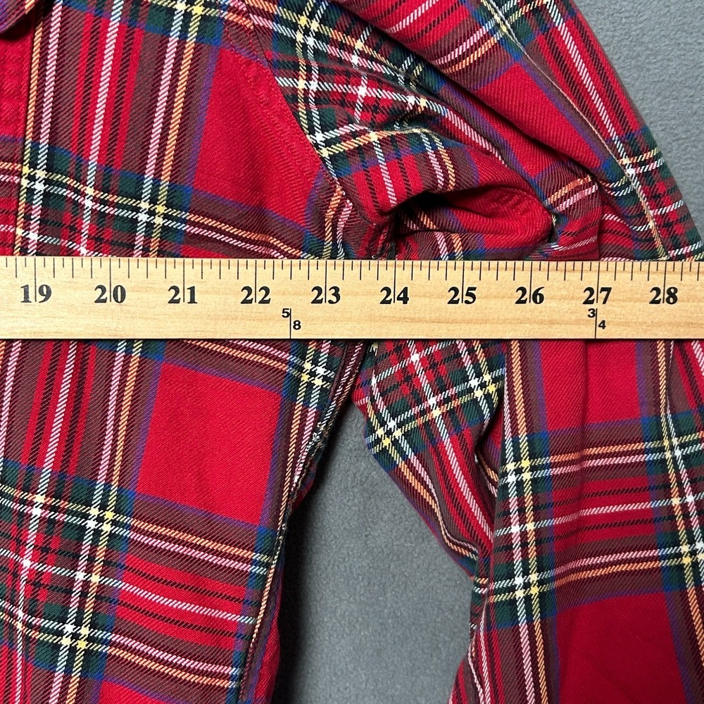 Vintage L.L. Bean Quilted Flannel Shirt Jacket Mens Large Tall Plaid Outdoor - Picture 6 of 7